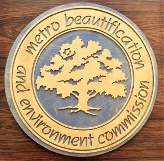 Sign for the Metro Beautification and Environment Commission